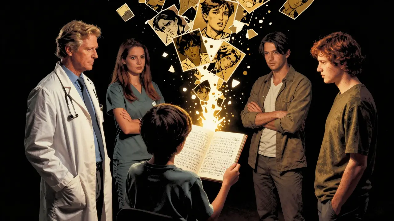 Tým odborníků podporuje pacienta, který postupně překonává své strachy z jídla.